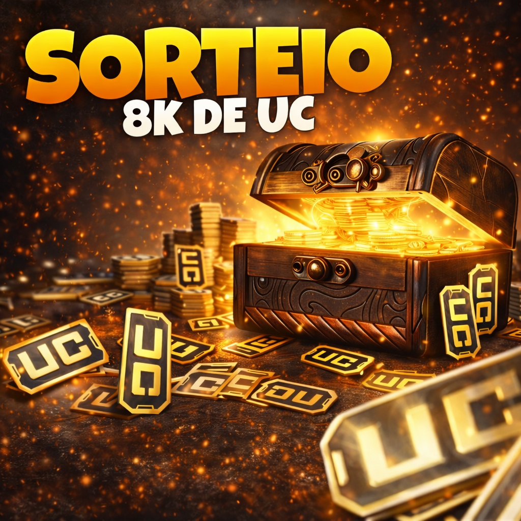 SORTEIO 8k DE UC OU 400 PIX